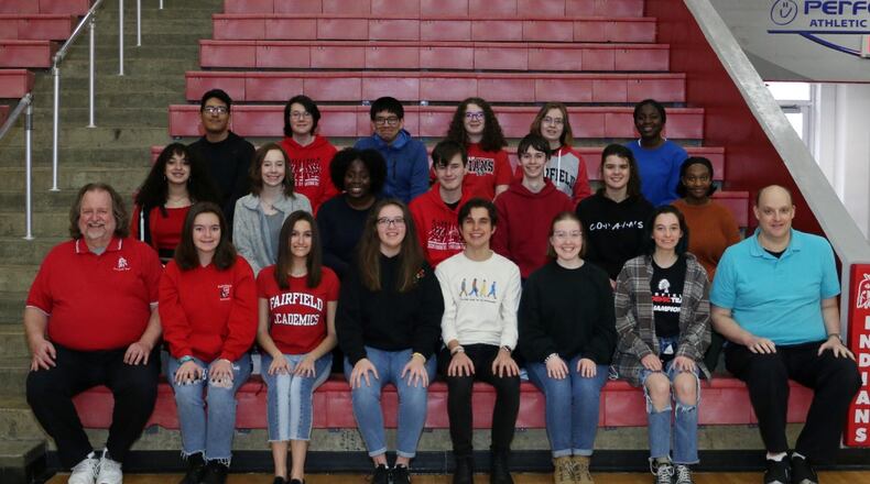 In less than a week, four area teachers have died leaving local schools scrambling to help grieving students, school staffers and school families. Bryan Walters, front row far right, was a Fairfield High School chemistry teacher and assistant coach with the pictured Academic Team at the school. Walters, 50, died last week during a planned surgery. (Provided Photo\Journal-News)