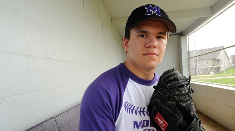 Middletown senior catcher Kyle Schwarber has signed to continue his baseball career at Indiana University.Staff photo by Samantha Grier.