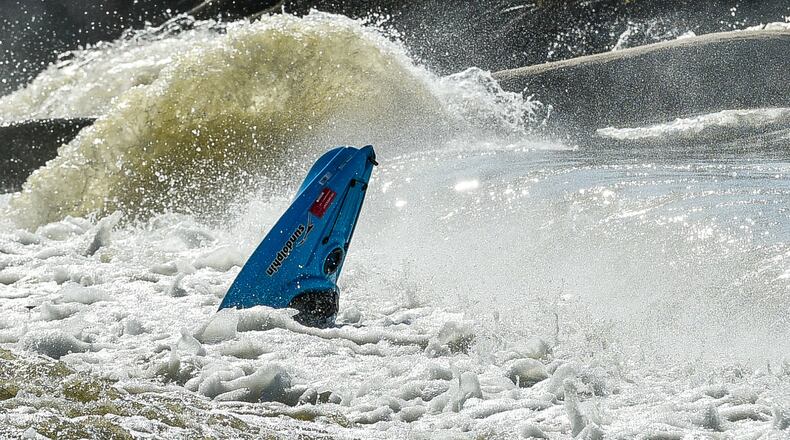 Middletown police and fire officials confirm two boaters made it safely out of the Great Miami River.Crews searched the river after an overturned kayak was spotted in the water Thursday, June 28 in Middletown. NICK GRAHAM/STAFF