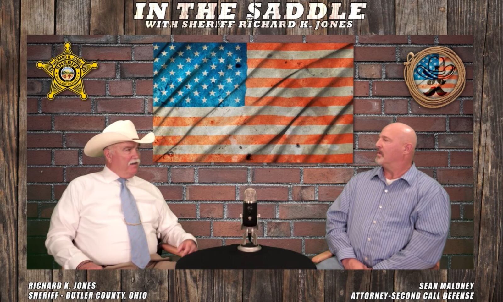 Butler County Sheriff Richard K. Jones left, recently launched a podcast that is also published as a video. CONTRIBUTED