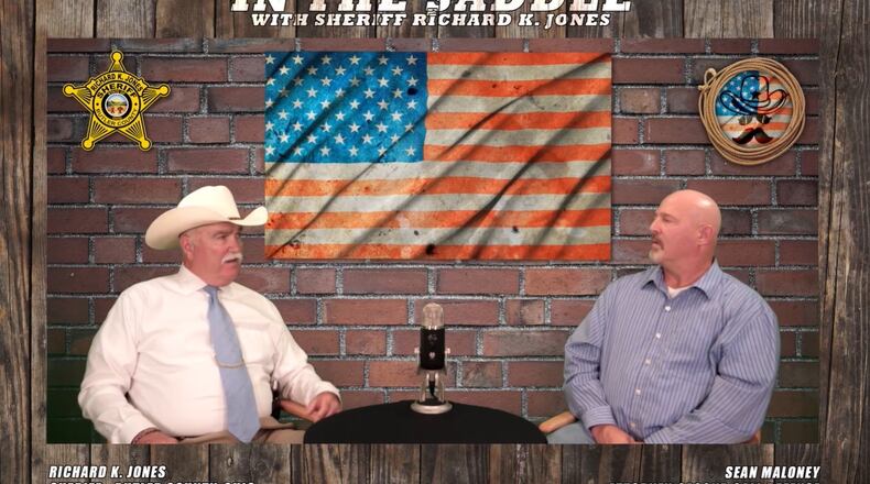 Butler County Sheriff Richard K. Jones left, recently launched a podcast that is also published as a video. CONTRIBUTED