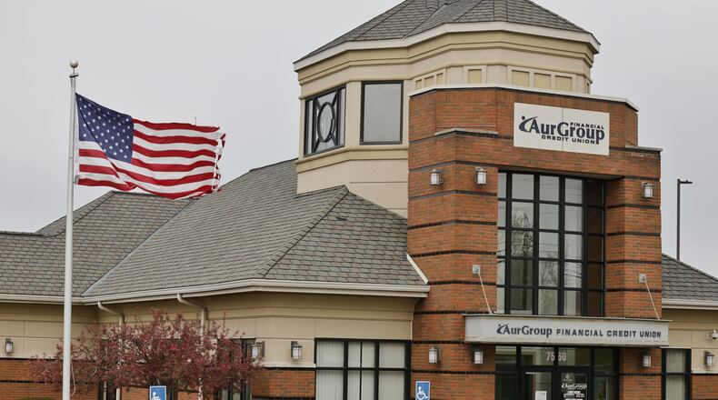 AurGroup Financial Credit Union in West Chester Township. NICK GRAHAM/STAFF