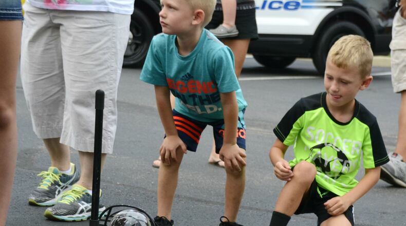 Fairfield hosts its first National Night Out in about 15 years on Tuesday, Aug. 1, 2017, at the Justice Center on Pleasant Avenue. MICHAEL D. PITMAN/STAFF