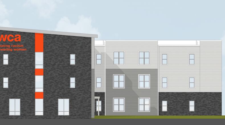 A rendering of what the new Hamilton YWCA complex of offices and apartments will look like. PROVIDED