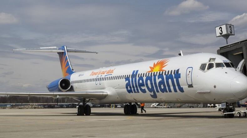 Allegiant added service to the Dayton International Airport one year in April 2016. FILE