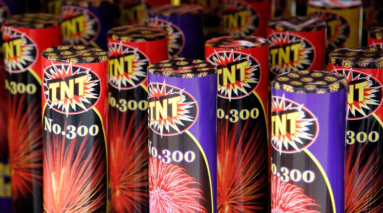 Fireworks for sale at TNT Fireworks in Jefferson Township.  TY GREENLEES / STAFF