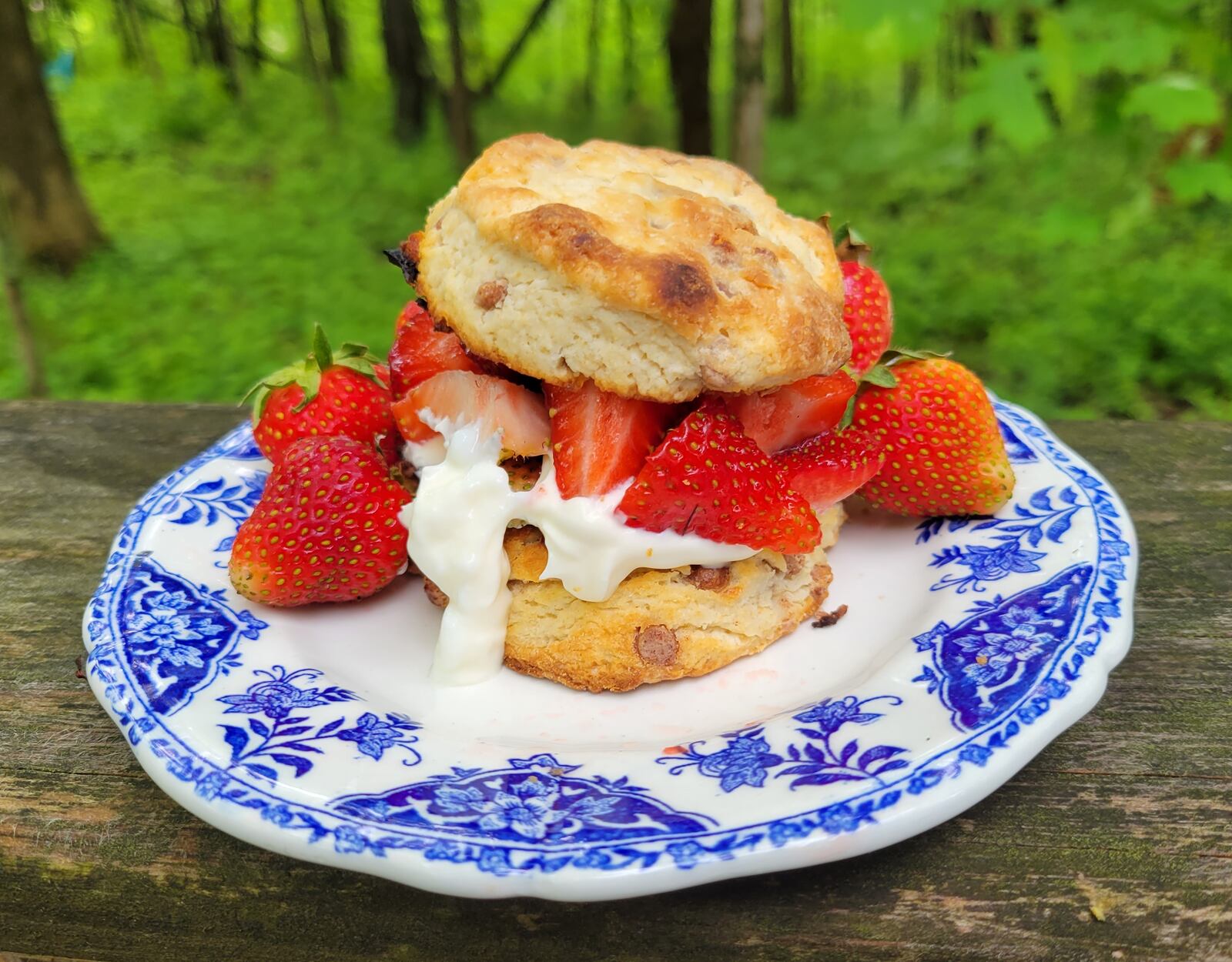 Strawberry shortcake with local scones is a great Independence Day celebration treat. CONTRIBUTED