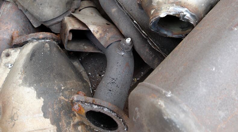 Catalytic converters are being stolen nationwide for precious metals inside. FILE PHOTO
