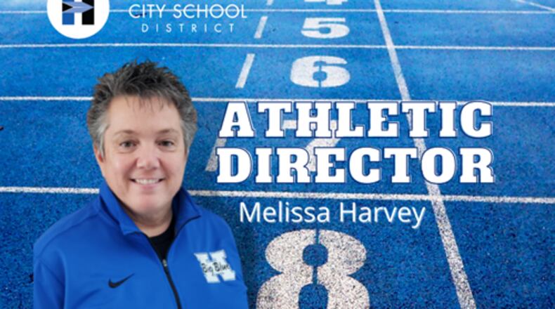 Hamilton Schools announced Thursday its governing school board intends to promote interim athletic director Melissa Harvey to permanent director later this month. Harvey replaced former Athletic Director Bill Stewart who resigned in January in the wake of an investigation into a student basketball player's transfer eligibility. (Provided Photo\Journal-News)