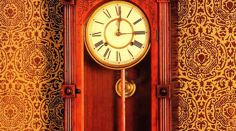 This clock in the Harding library allegedly stopped when President Harding died in 1923. SUBMITTED PHOTO