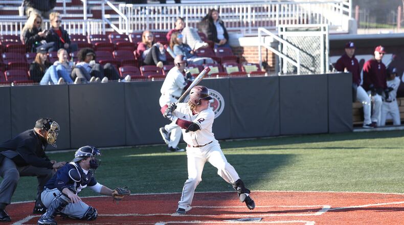 Eastern Kentucky University junior catcher Alex Holderbach leads the Colonels with a .379 batting average, 15 home runs and 66 RBIs through 47 games this year. PHOTO COURTESY OF EKU ATHLETICS