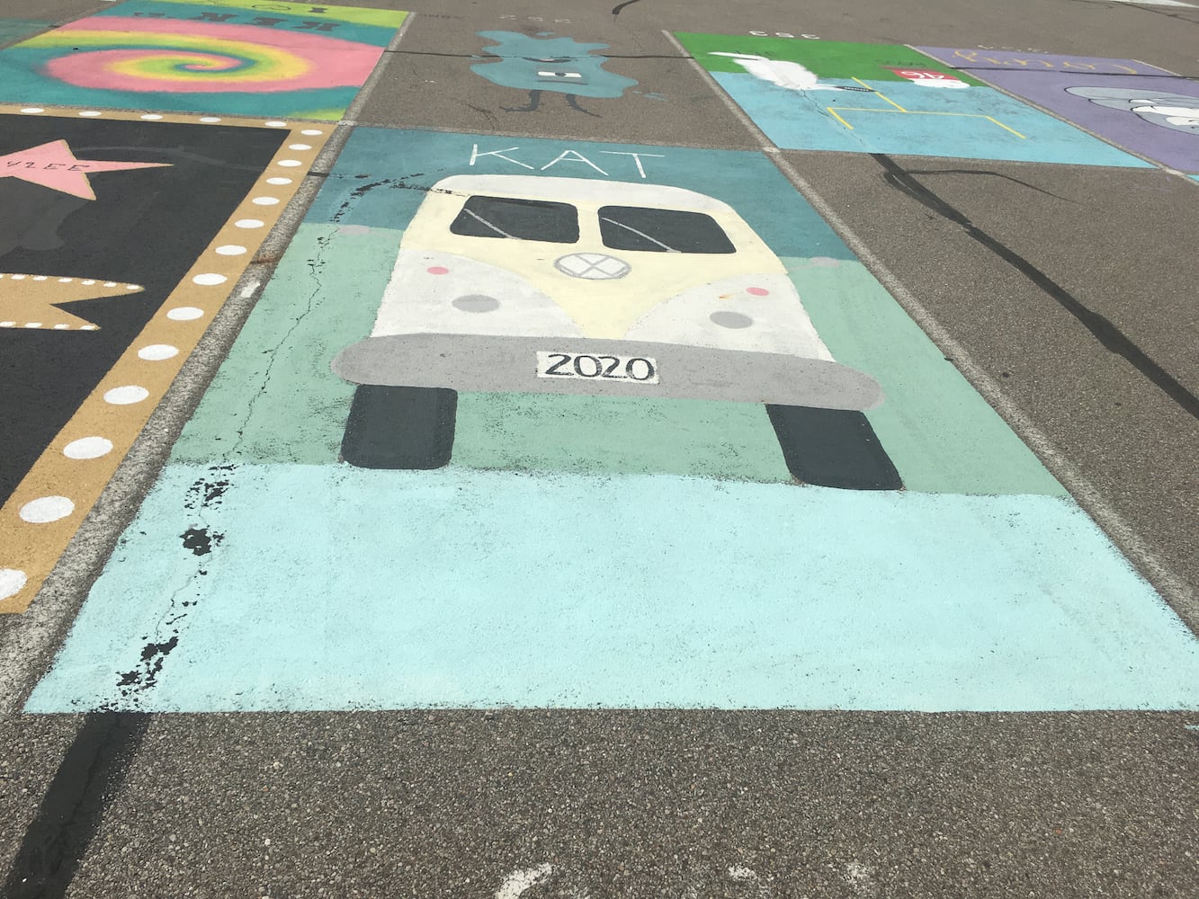 Lakota West High School parking lot spaces