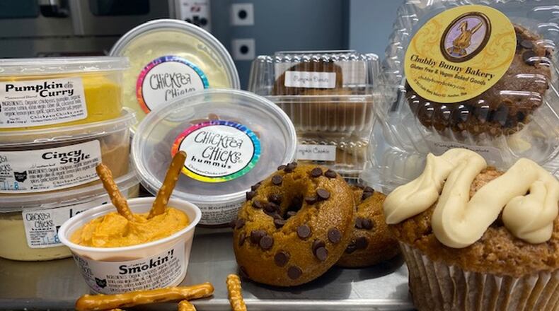 Chubby Bunny Bakery and Chickpea Chicks are teaming up to open later this month at a storefront at 216 Main St. in Hamilton.