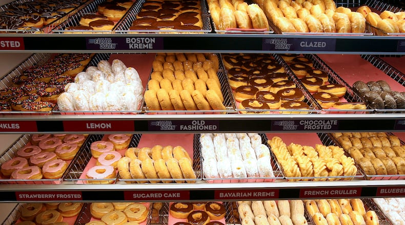 A Dunkin’ Donuts and Popeyes Louisiana Kitchen are under construction along Ohio 63 just west of the Shell Gas Station at 1280 Hamilton-Lebanon Road. STAFF FILE PHOTO