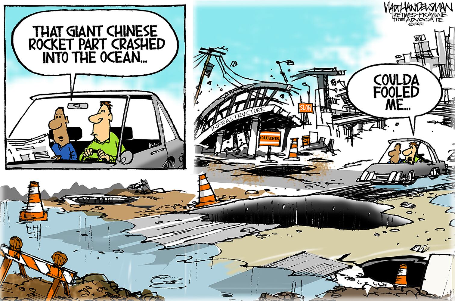 Week in cartoons: Facebook ban, pipeline ransom and more