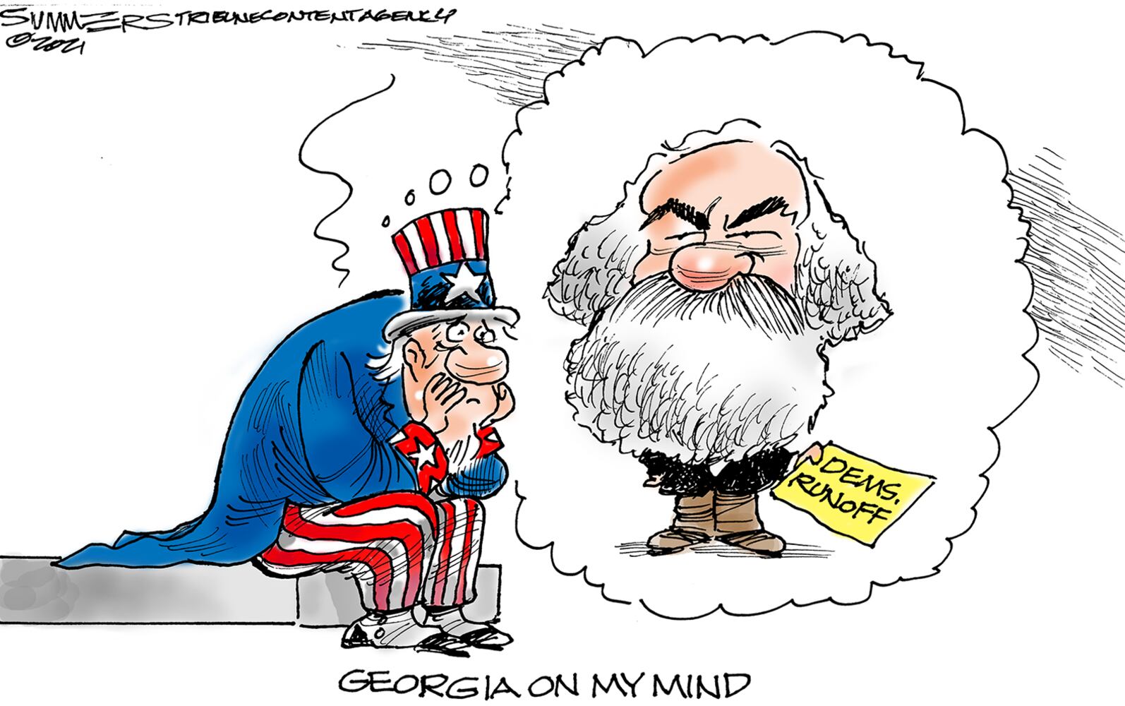 Week in cartoons: Georgia election, Capitol riots and more