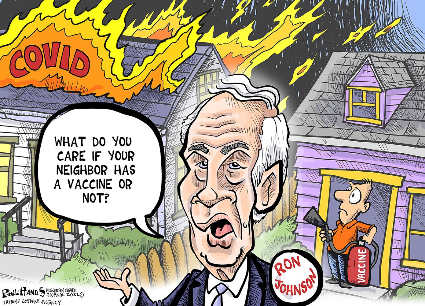Week in cartoons: Biden's first 100 days, anti-vaxxers and more