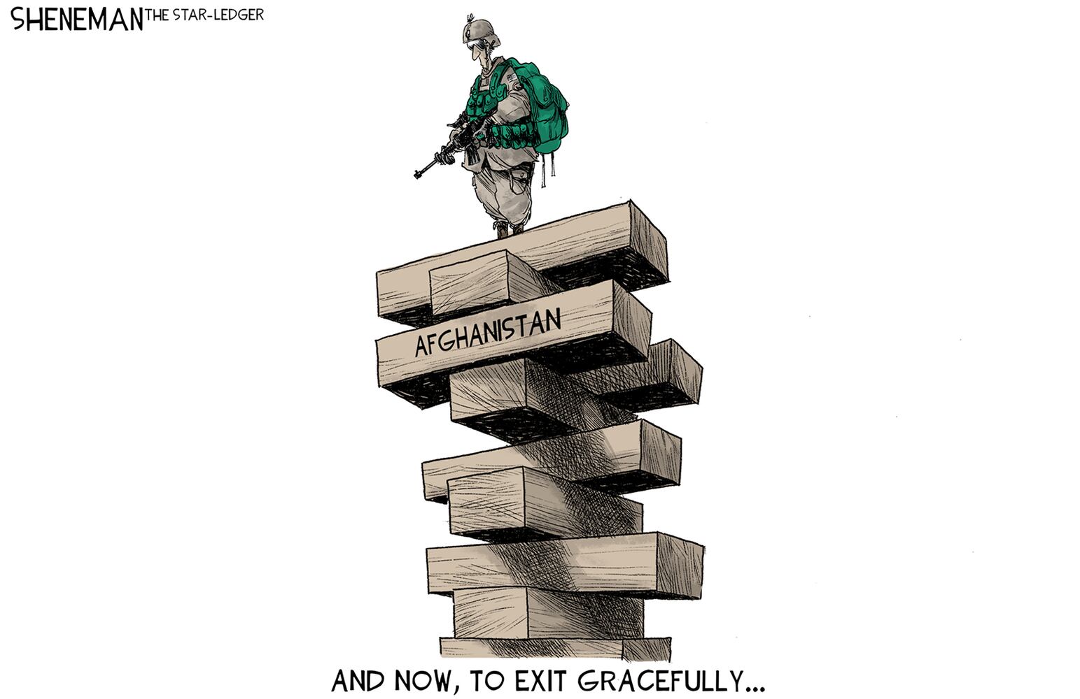 Week in cartoons: Mass shootings, Afghanistan exit and more