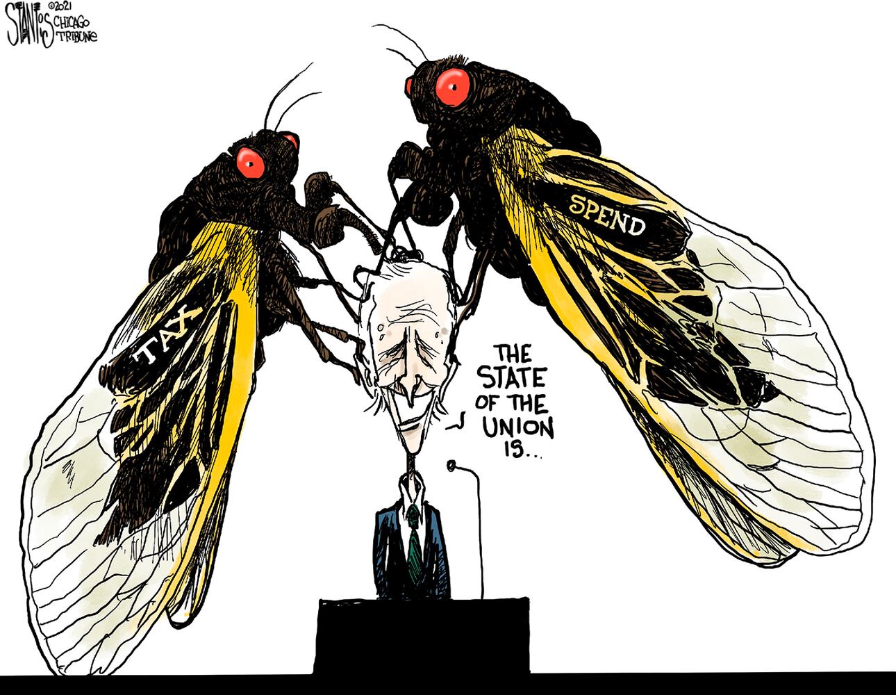 Week in cartoons: Biden's first 100 days, anti-vaxxers and more