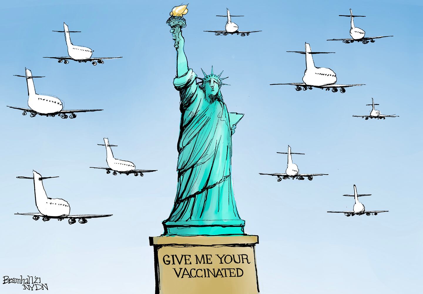 Week in cartoons: Immigration, booster shots and more