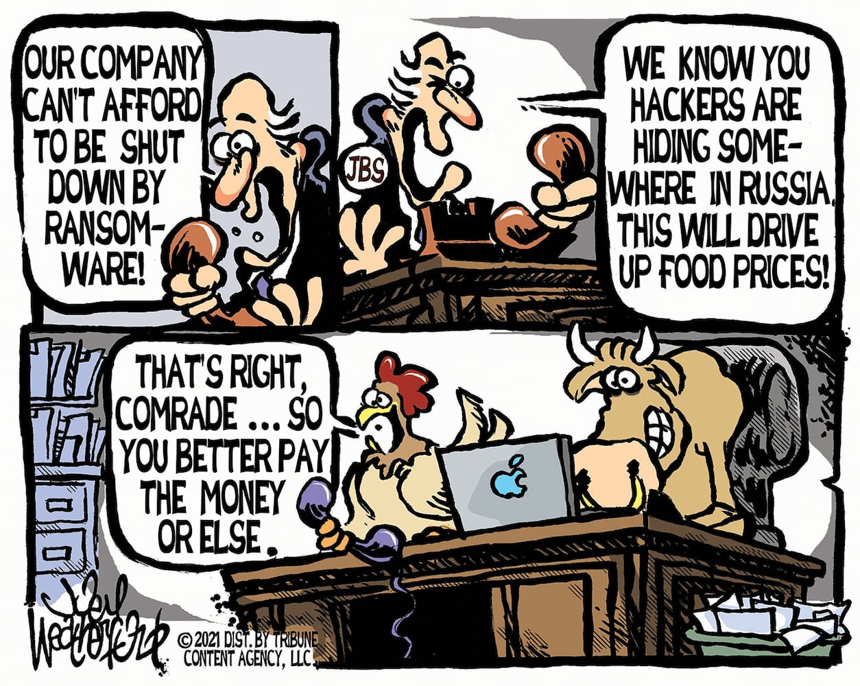 Week in cartoons: Jan. 6 commission, ransomware and more