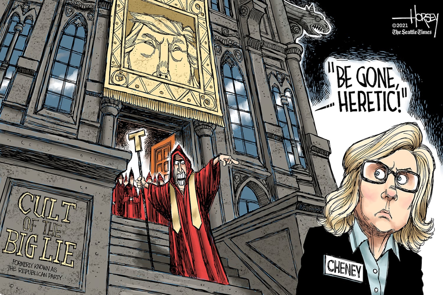 Week in cartoons: Facebook ban, pipeline ransom and more
