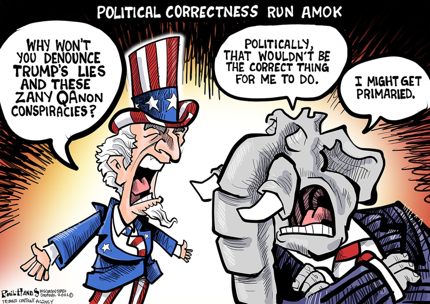 Week in cartoons: Marjorie Taylor Greene, Covid variants and more