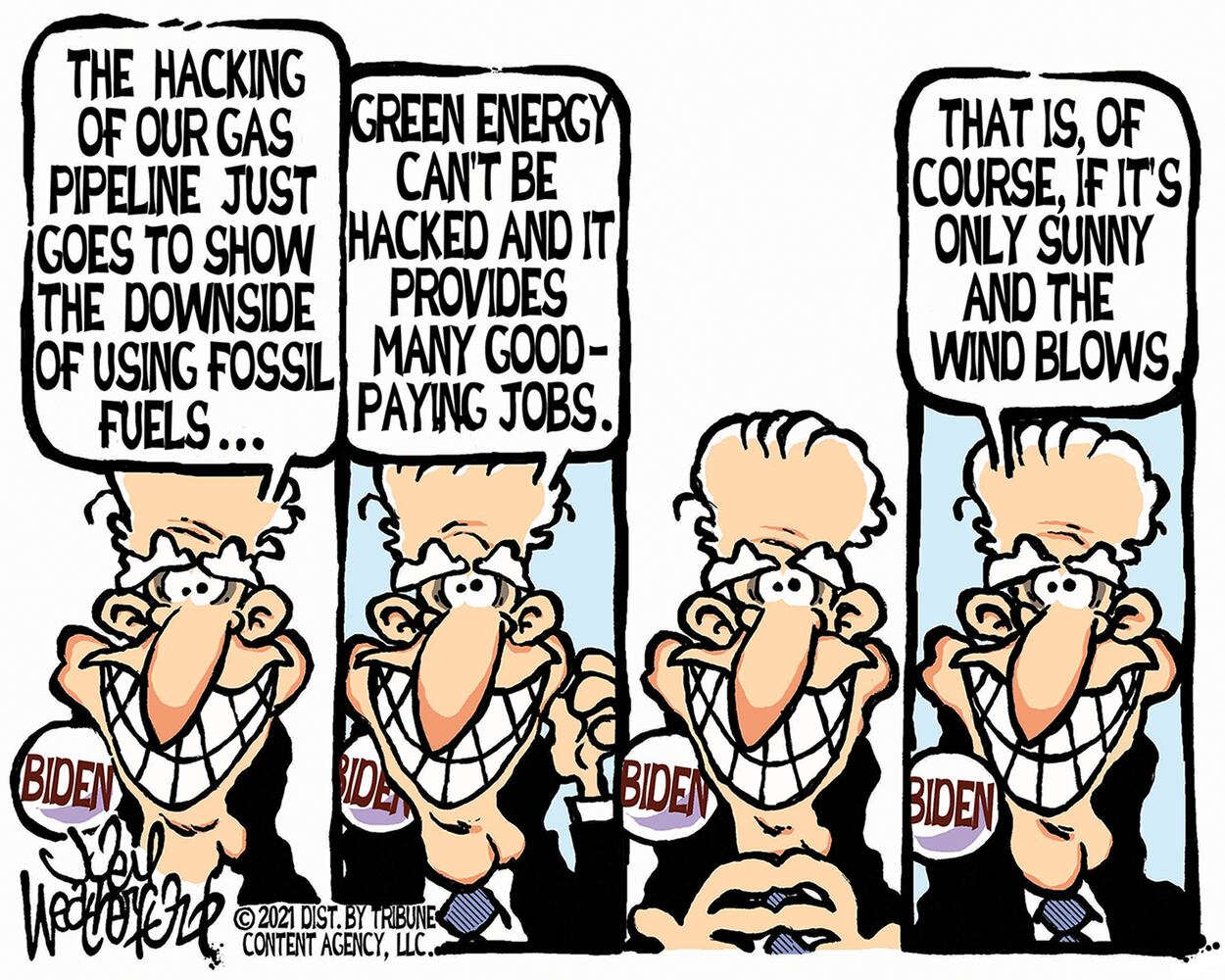 Week in cartoons: Facebook ban, pipeline ransom and more