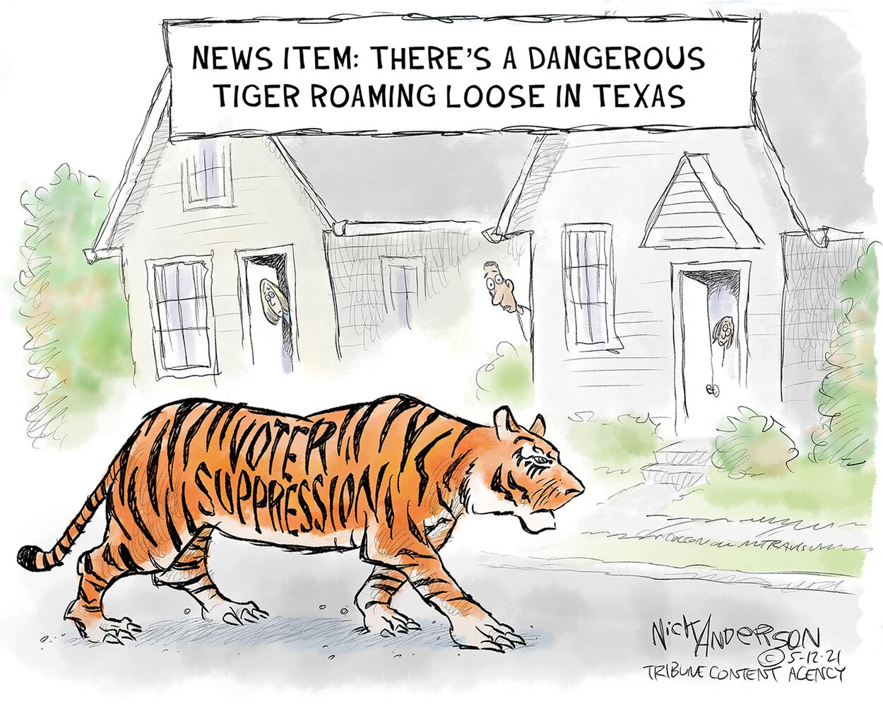 Week in cartoons: Facebook ban, pipeline ransom and more