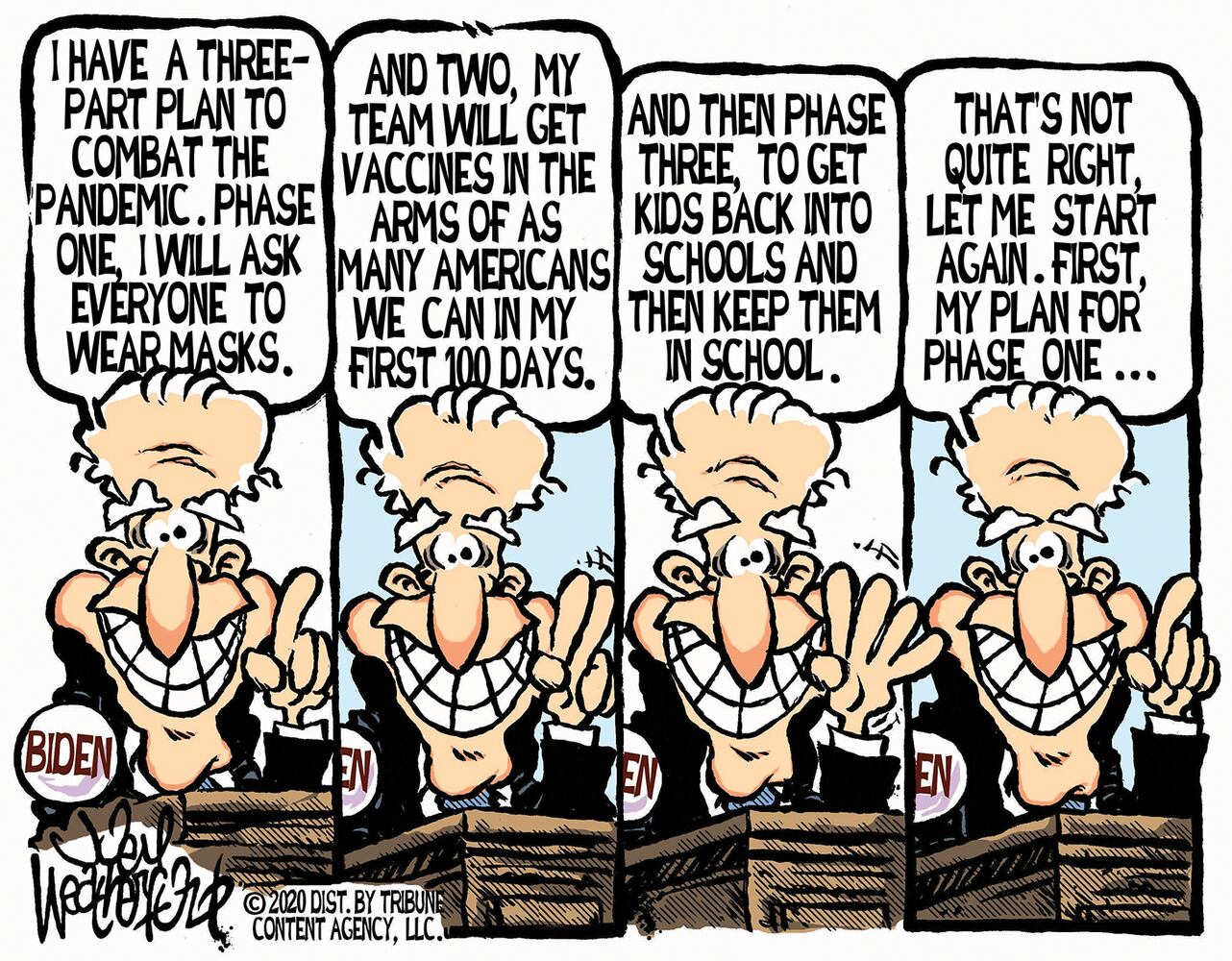 Week in cartoons: Vaccines, Barr steps down and more