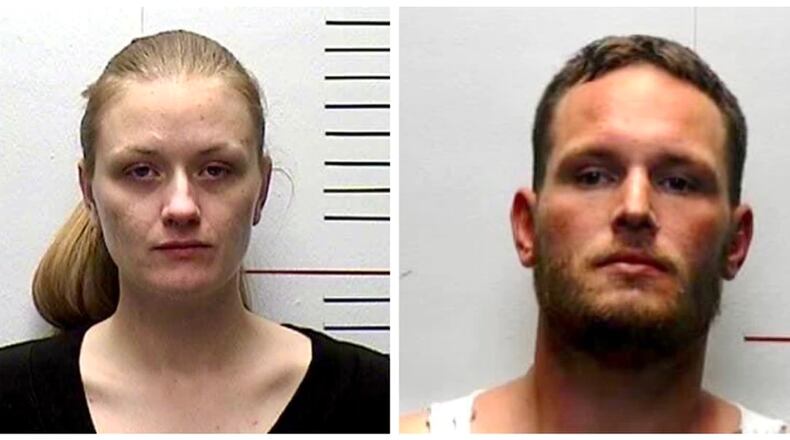Heather Shepard, 35, of Middletown, and Daniel Capps, 32, of Middletown, were charged with theft after they allegedly stole plywood from a construction site. PROVIDED MIDDLETOWN POLICE