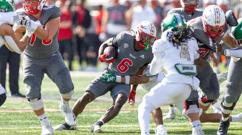 The Miami RedHawks face Western Michigan is a Mid-American Conference showdown at Yager Stadium on Saturday. MIAMI ATHLETICS