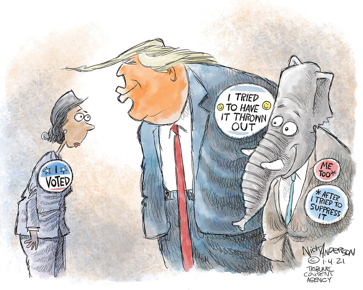 Week in cartoons: Georgia election, Capitol riots and more