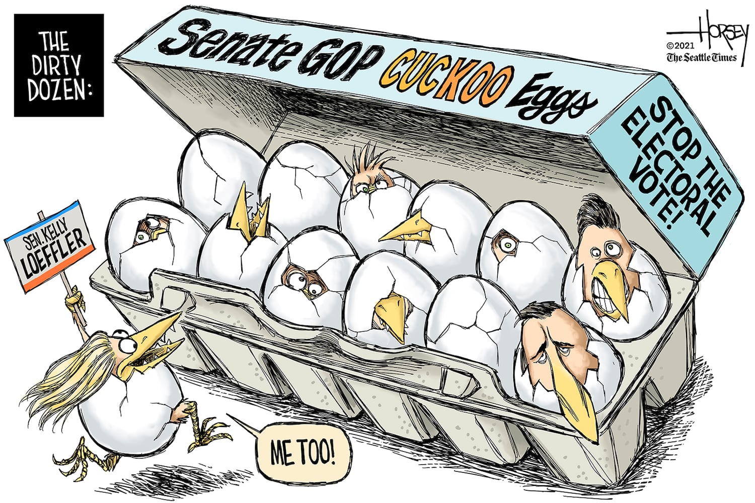 Week in cartoons: Georgia election, Capitol riots and more