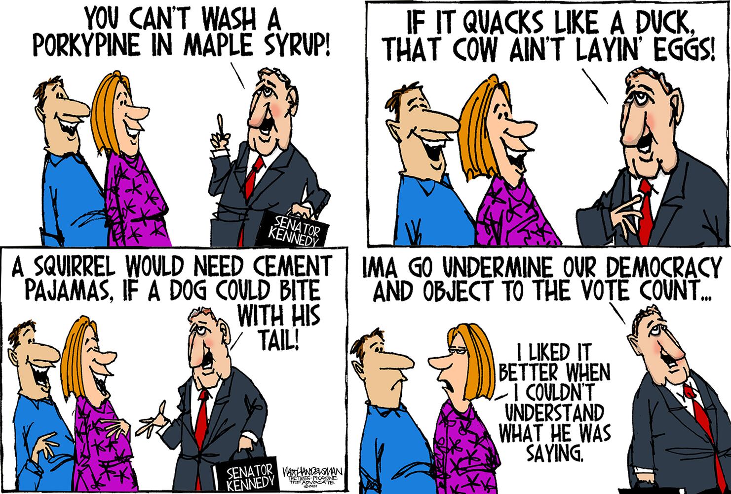 Week in cartoons: Georgia election, Capitol riots and more