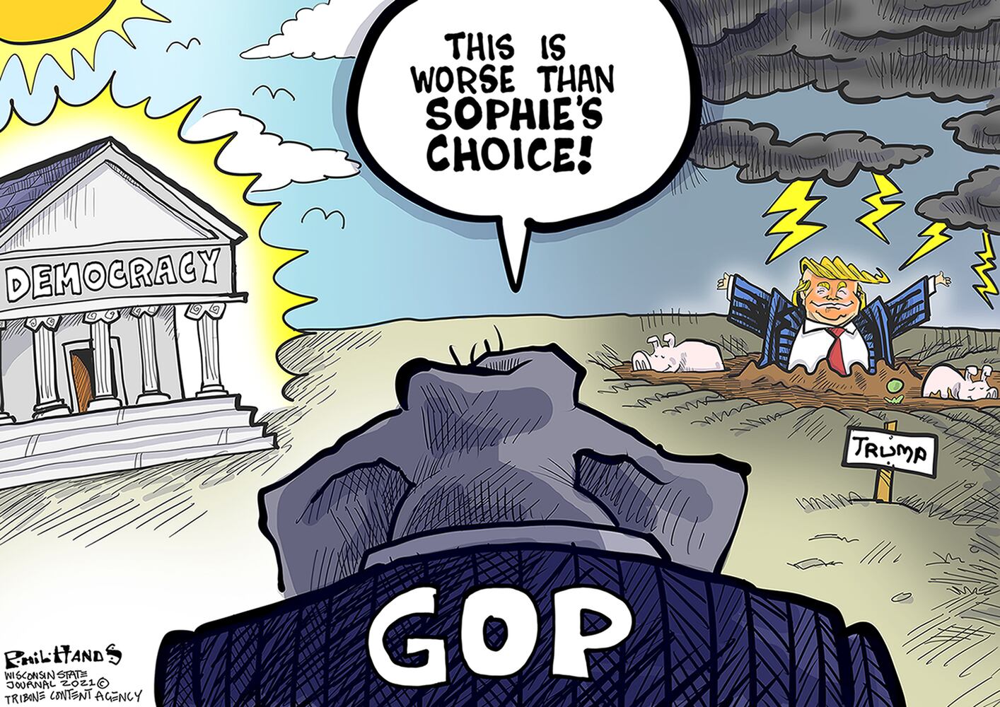 Week in cartoons: Georgia election, Capitol riots and more