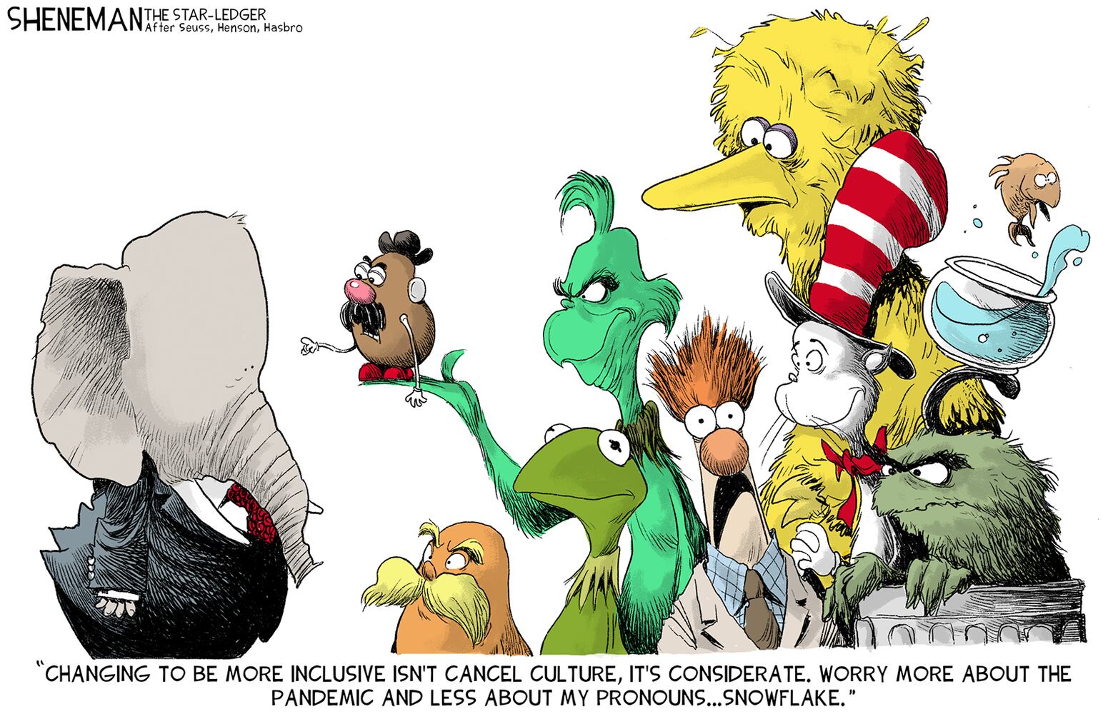 Week in cartoons: Andrew Cuomo, Dr. Seuss and more