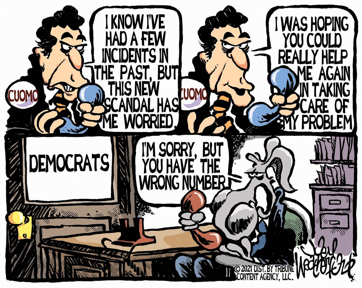 Week in cartoons: Andrew Cuomo, Dr. Seuss and more