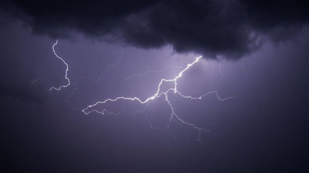 Lightning in West Milton. Photo by Brian Hawkins