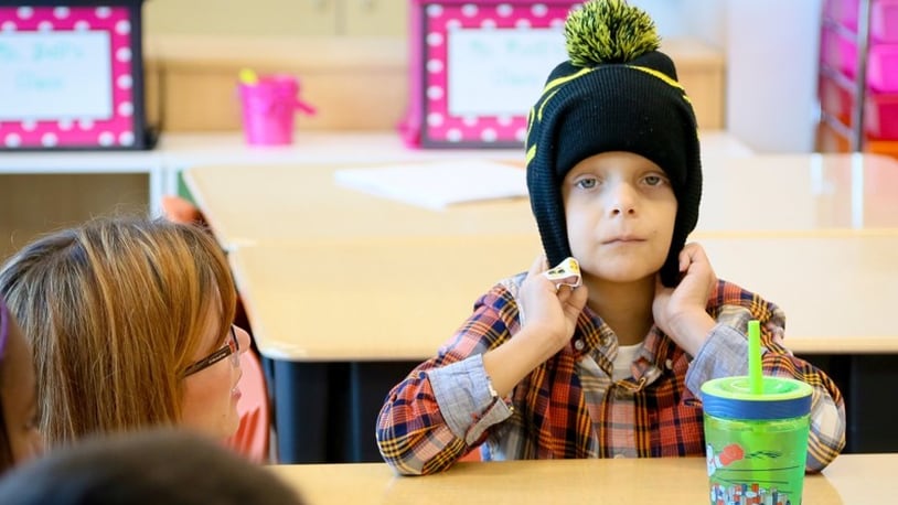 Central Elementary first-grader Walter Herbert is battling a rare form of cancer. The school district now has accelerated his journey to graduation with short visits to classrooms in all the grade levels.
