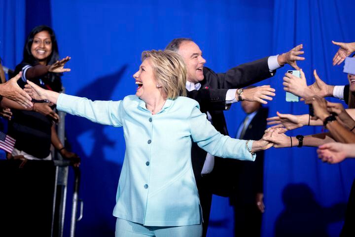 Clinton-Kaine ticket makes debut