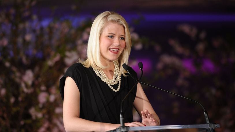 NEW YORK, NY - MARCH 11: Honoree Elizabeth Smart addresses the audience during the 2nd Annual Diller-von Furstenberg Awards at United Nations on March 11, 2011 in New York City. (Photo by Michael Loccisano/Getty Images)