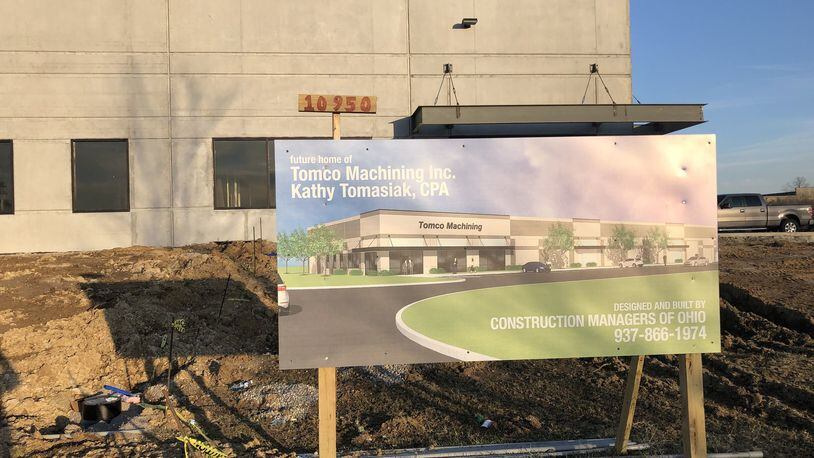 New offices for Tomco Machining are under construction in Springboro. STAFF/LAWRENCE BUDD