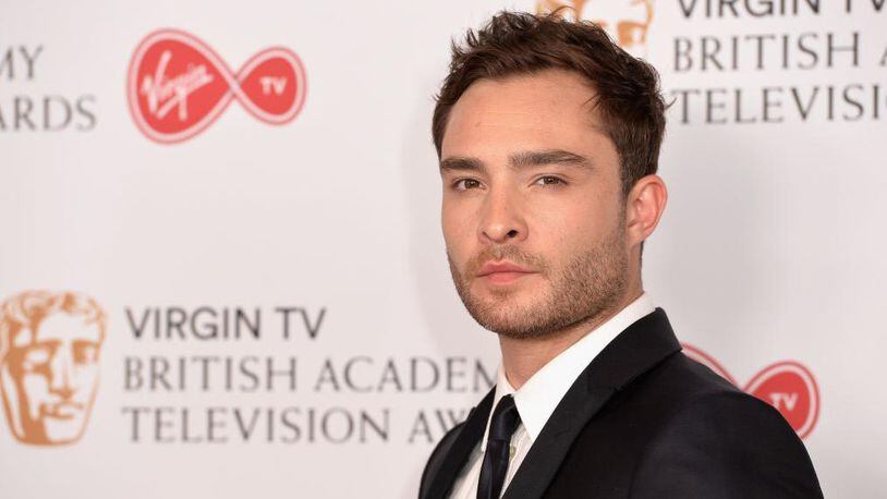 LONDON, ENGLAND - MAY 14:  Ed Westwick poses in the Winner's room at the Virgin TV BAFTA Television Awards at The Royal Festival Hall on May 14, 2017 in London, England.  (Photo by Jeff Spicer/Getty Images)