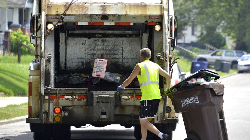 Ohio House votes to require drivers to move over for trash trucks. Bill Lackey/Staff
