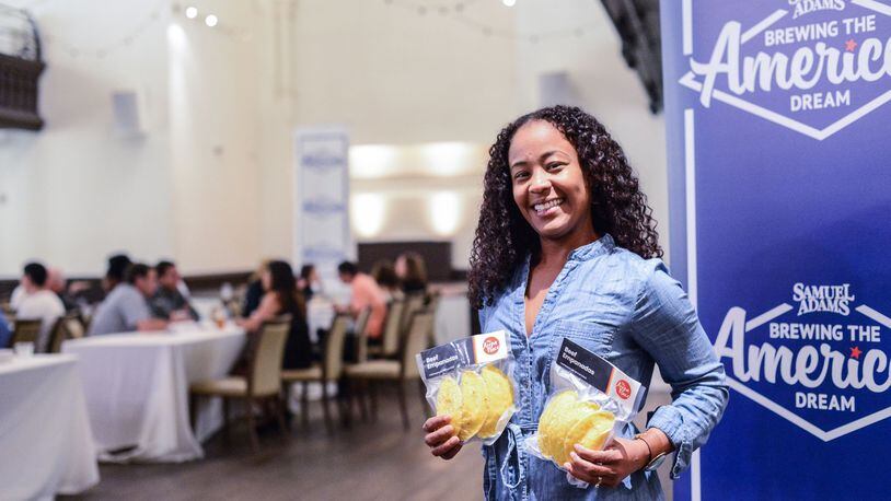 Isis Arrieta-Dennis launched The Arepa Place, a business that specializes in the corn-based Colombian dish known as arepas. She won the Sam Adams “Brewing the American Dream” program during its stop in Cincinnati earlier this month and was awarded a $10,000 business grant. CONTRIBUTED