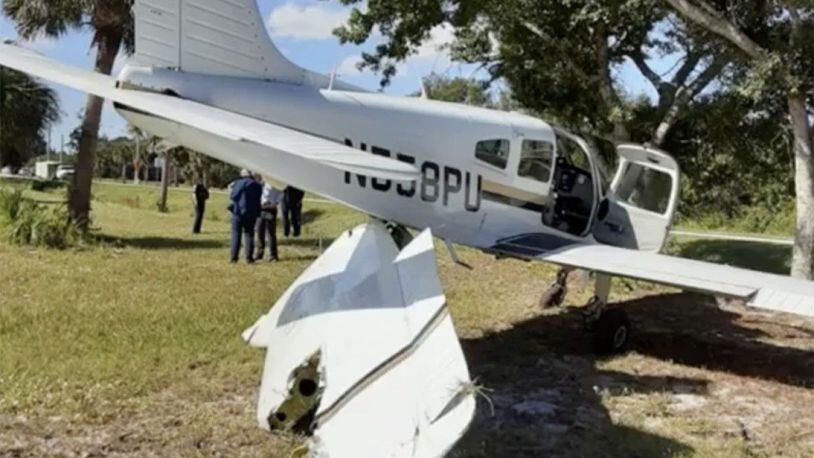 There were no injuries after a single-engine plane crashed Monday afternoon in Vero Beach, Florida.