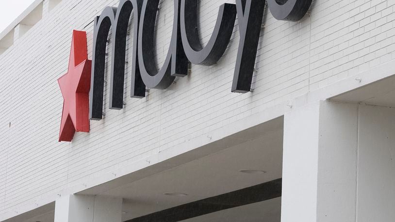 A Macy’s store in Plymouth Meeting, Pa. According to a report by consultant Challenger, Gray & Christmas, Inc., the largest planned job cuts in Ohio came from Macy’s which announced 10,000 cuts this year. (Ed Hille/Philadelphia Inquirer/TNS)