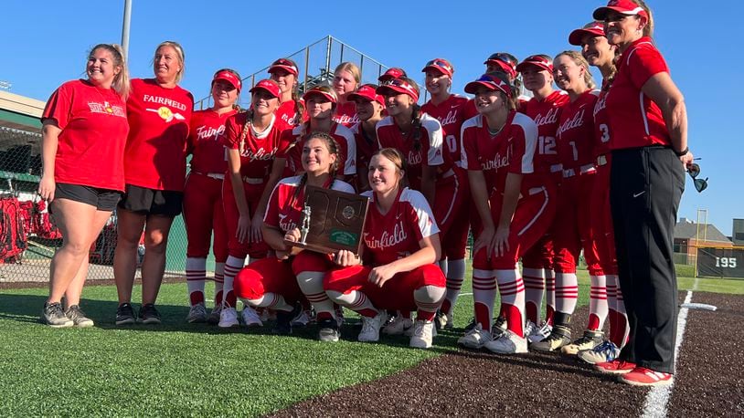 The Fairfield softball team finsihed as the Division I regional runners-up after falling to Lebanon on Friday, May 26, 2023. Chris Vogt/CONTRIBUTED