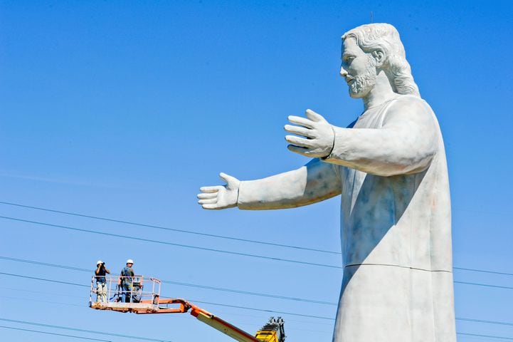 Throwback Thursday Jesus statue burns to the ground